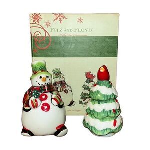 Fitz & Floyd 2013 Holly Hat Salt and Pepper Shaker
